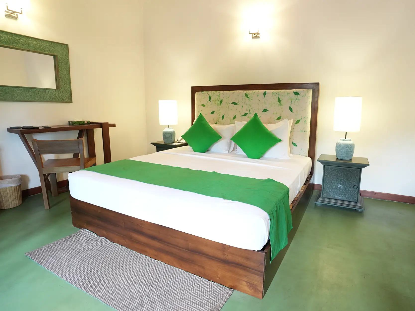 Batik Room with vibrant Sri Lankan Batik designs